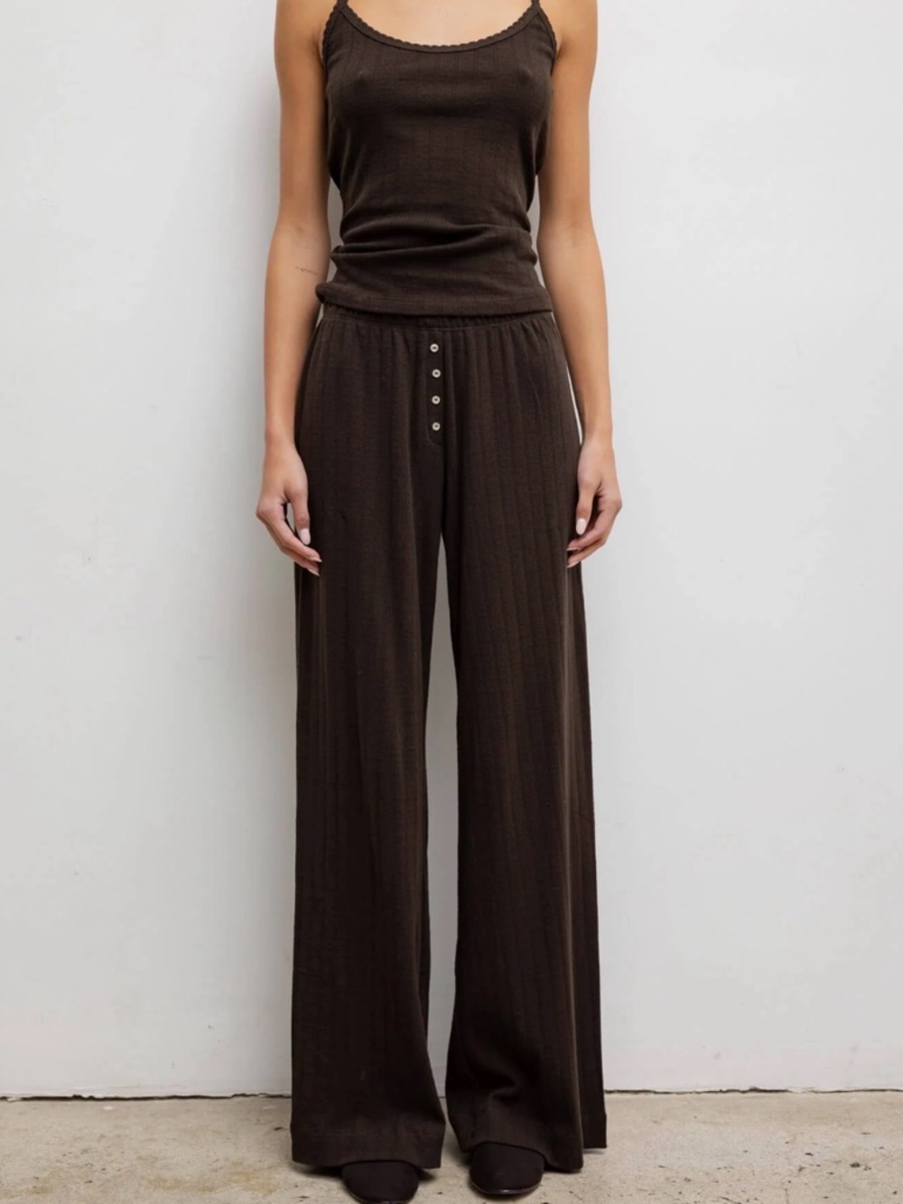 Leset Pointelle Boxer Pants
